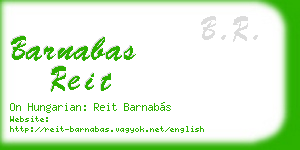 barnabas reit business card